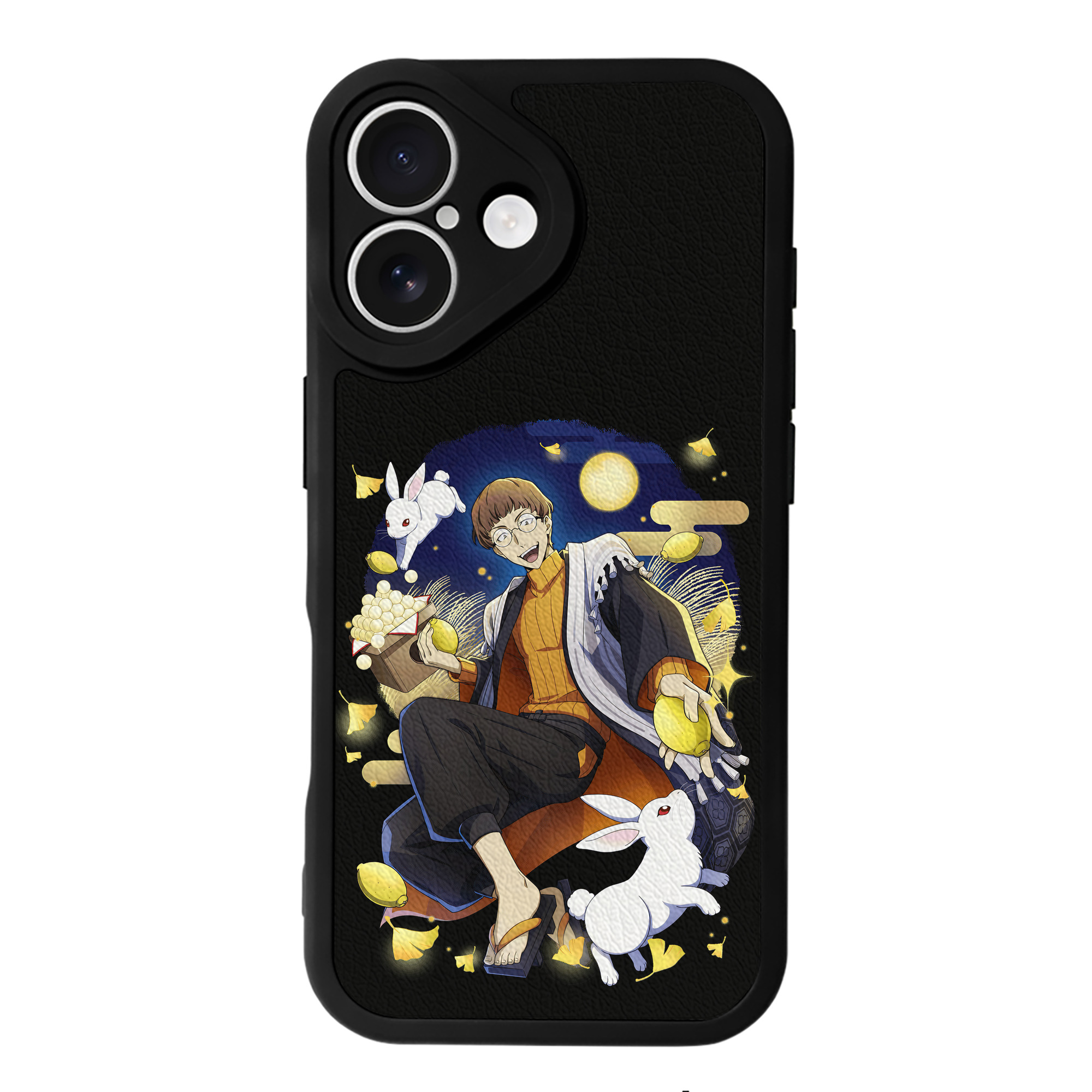 （画像用） 文豪ストレイドッグス Bungo Stray Dogs 【iPhone 16シリーズ対応】シリコンスマホケース（レザー調） 材質：シリコン